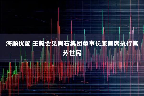 海顺优配 王毅会见黑石集团董事长兼首席执行官苏世民